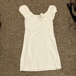 Cream color, on-or-off the shoulder dress, Aeropostale